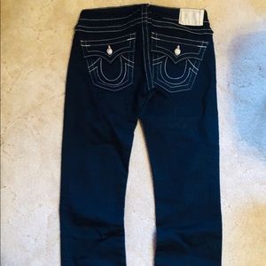 Swarovski crystal button true religion jeans